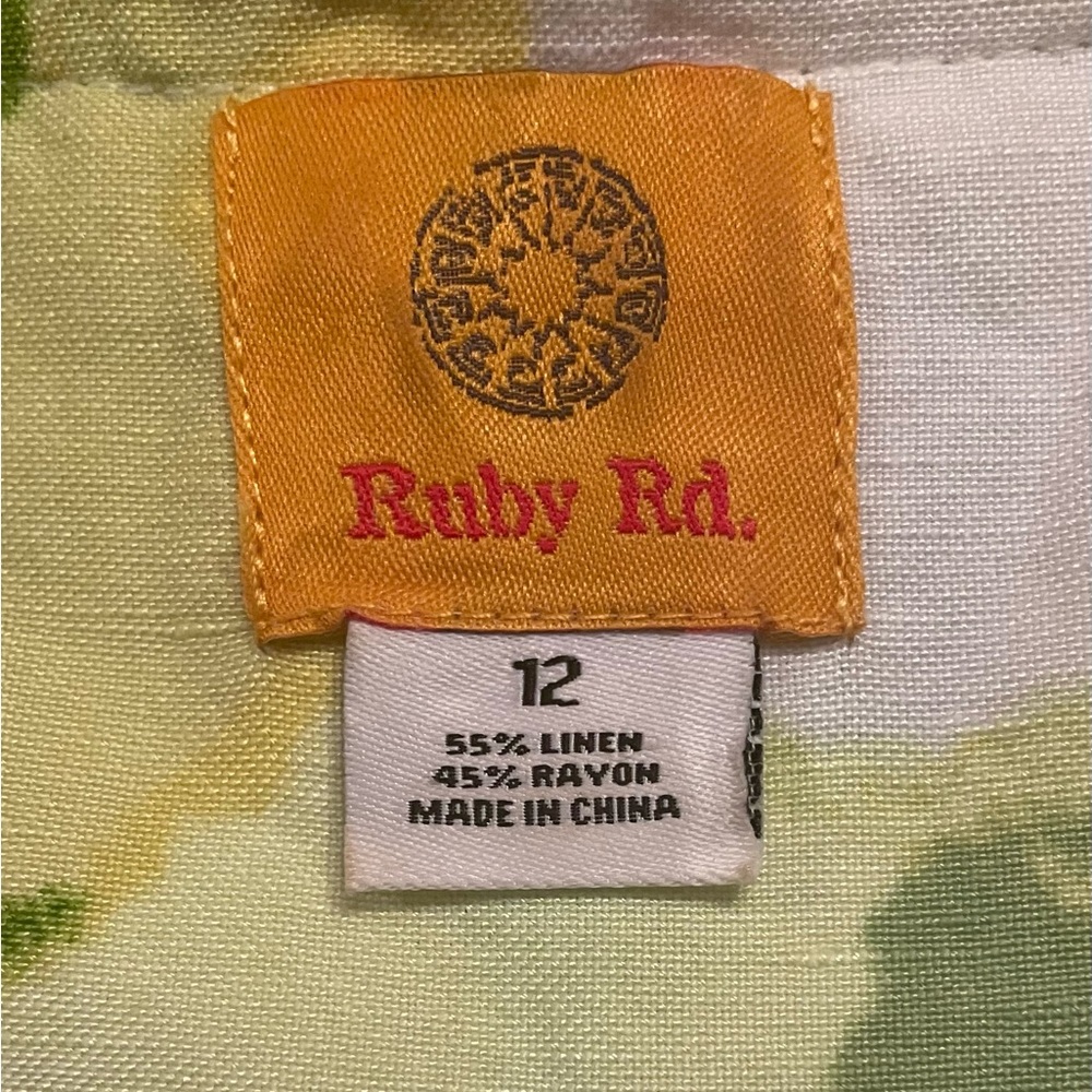 Ruby Rd. linen jacket - size 12 - Picture 4 of 7